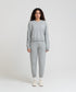 Women's Contrast V-Neck Sweatshirt